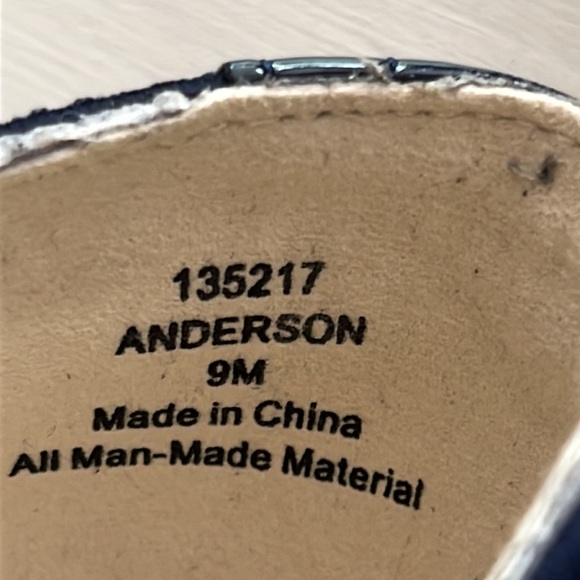 Limelight Anderson, blue oxford faux patent leather/suede loafers 9 - Picture 5 of 7